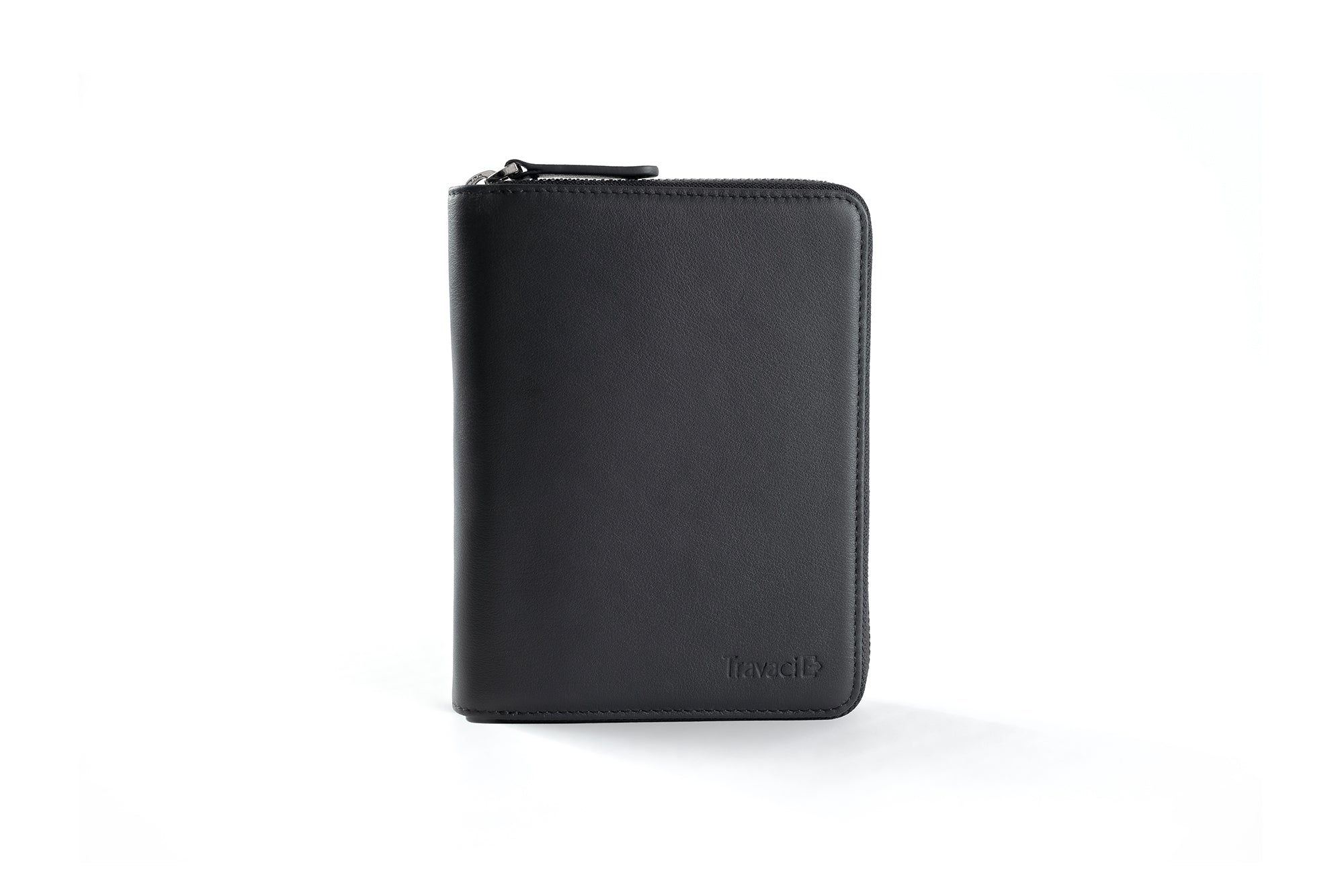 Couple's Leather Passport Wallet (Black)