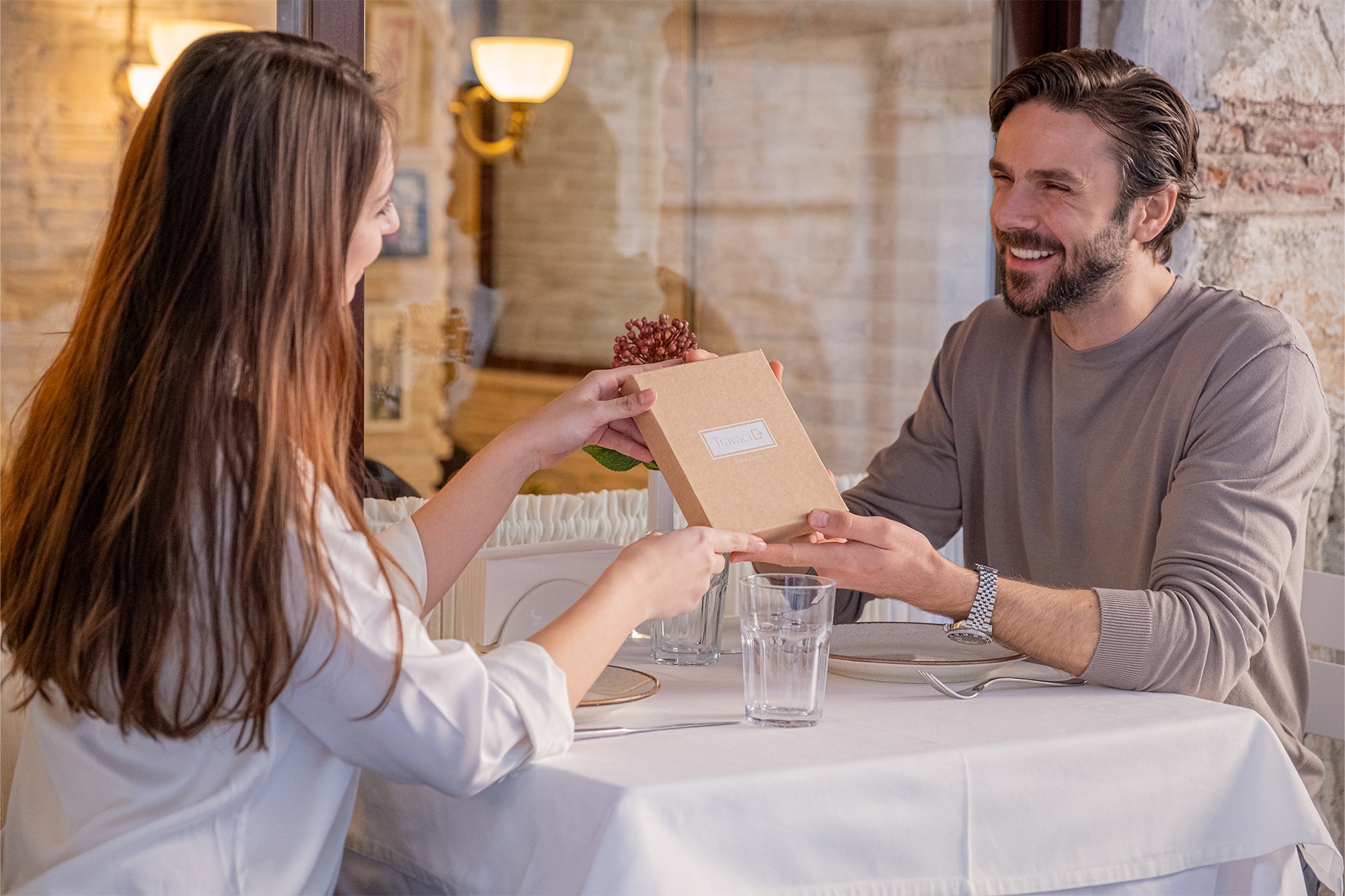 Family Leather Passport Wallet (Dark Brown)