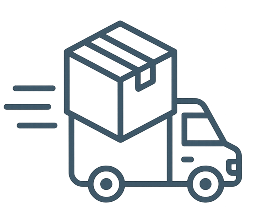 transparent PNG free shipping line drawing with the line color #555D69